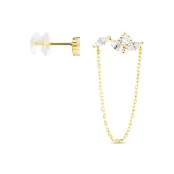 Histoire d'Or Bijoux D'oreilles Krystine Or Jaune Oxyde De Zirconium Discount