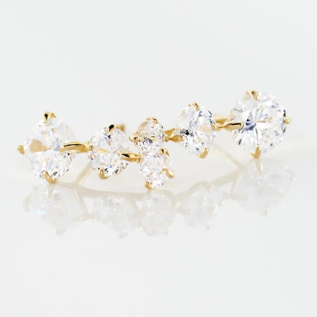 Histoire d'Or Bijoux D'oreilles Raffaele Or Jaune Oxyde De Zirconium Best