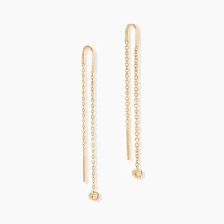 Histoire d'Or Bijoux D'oreilles Samiha Plaqué Or Jaune Oxyde De Zirconium Best