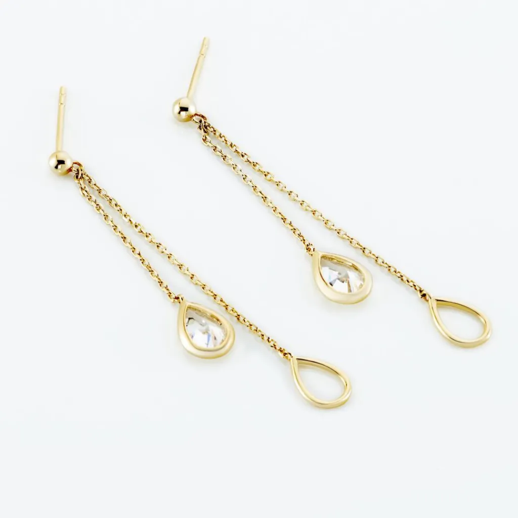 Histoire d'Or Bo Pendantes Or Jaune Emerika Oxyde De Zirconium or jaune oxyde Outlet