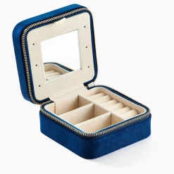 Histoire d'Or Boite à Bijou Tissu Bleu Best