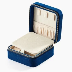 Histoire d'Or Boite à Bijou Tissu Bleu Best