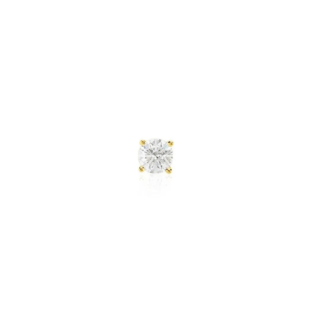 Histoire d'Or Boucle D'oreille Puce Unitaire Victoria or jaune diamant Outlet