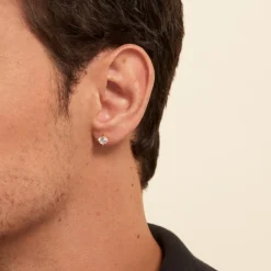 Histoire d'Or Boucle D'oreille Puce Unitaire Adam Plaqué Or Doré Oxyde plaqué or jaune oxyde Clearance