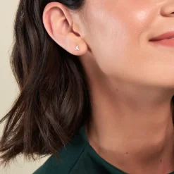 Histoire d'Or Boucle D'oreille Puce Unitaire Jodoca Or Jaune Oxyde De Zirconium Clearance