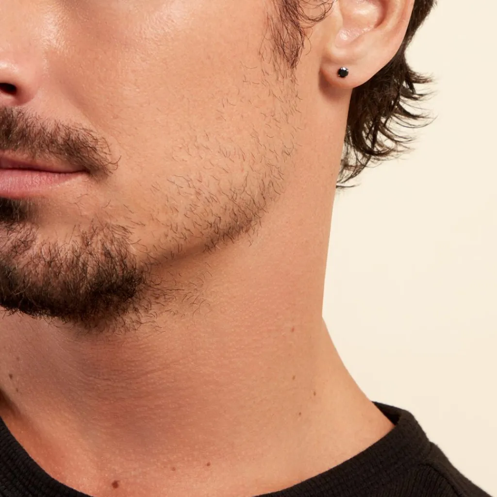 Histoire d'Or Boucle D'oreille Puce Unitaire Niels Argent Blanc Oxyde De Zirconium argent blanc oxyde noir New