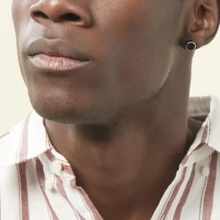 Histoire d'Or Boucle D'oreille Puce Unitaire Maurus Argent Blanc Email Outlet