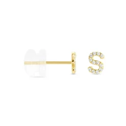 Histoire d'Or Boucle D'oreille Puce Unitaire Jodoca Or Jaune Oxyde De Zirconium Discount