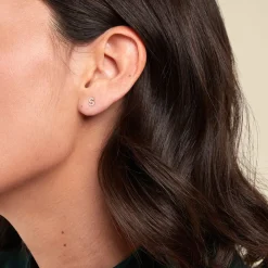 Histoire d'Or Boucle D'oreille Puce Unitaire Jodoca Or Jaune Oxyde De Zirconium Discount