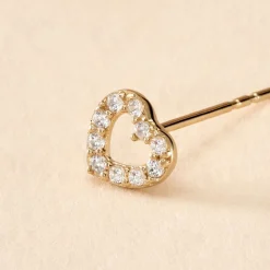 Histoire d'Or Boucle D'oreille Puce Unitaire Howie Or Jaune Oxyde De Zirconium Hot