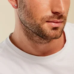 Histoire d'Or Boucle D'oreille Puce Unitaire Paco De Zirconium argent blanc oxyde New