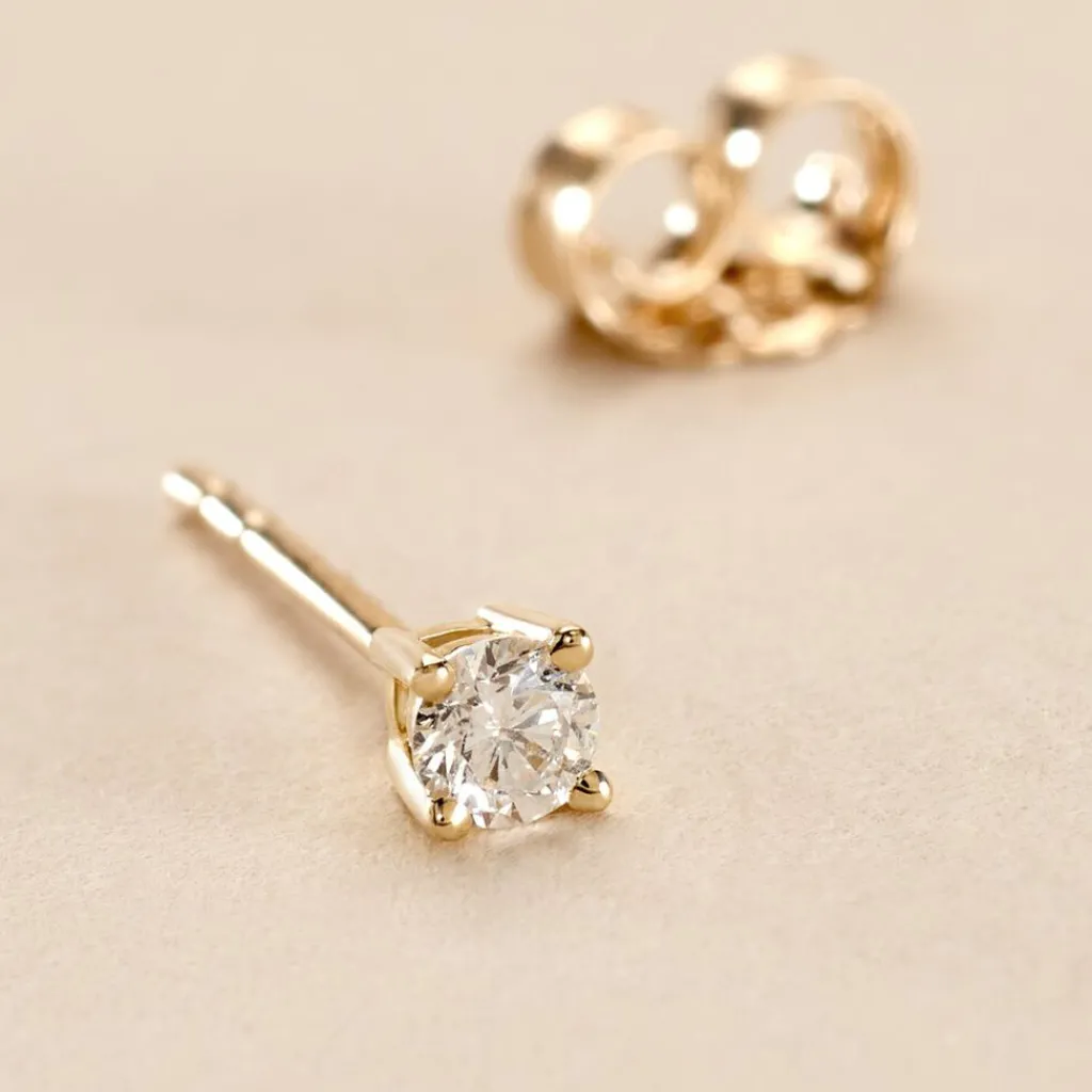 Histoire d'Or Boucle D'oreille Puce Unitaire Victoria or jaune diamant Online