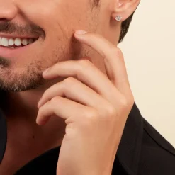 Histoire d'Or Boucle D'oreille Puce Unitaire Paco De Zirconium argent blanc oxyde Clearance