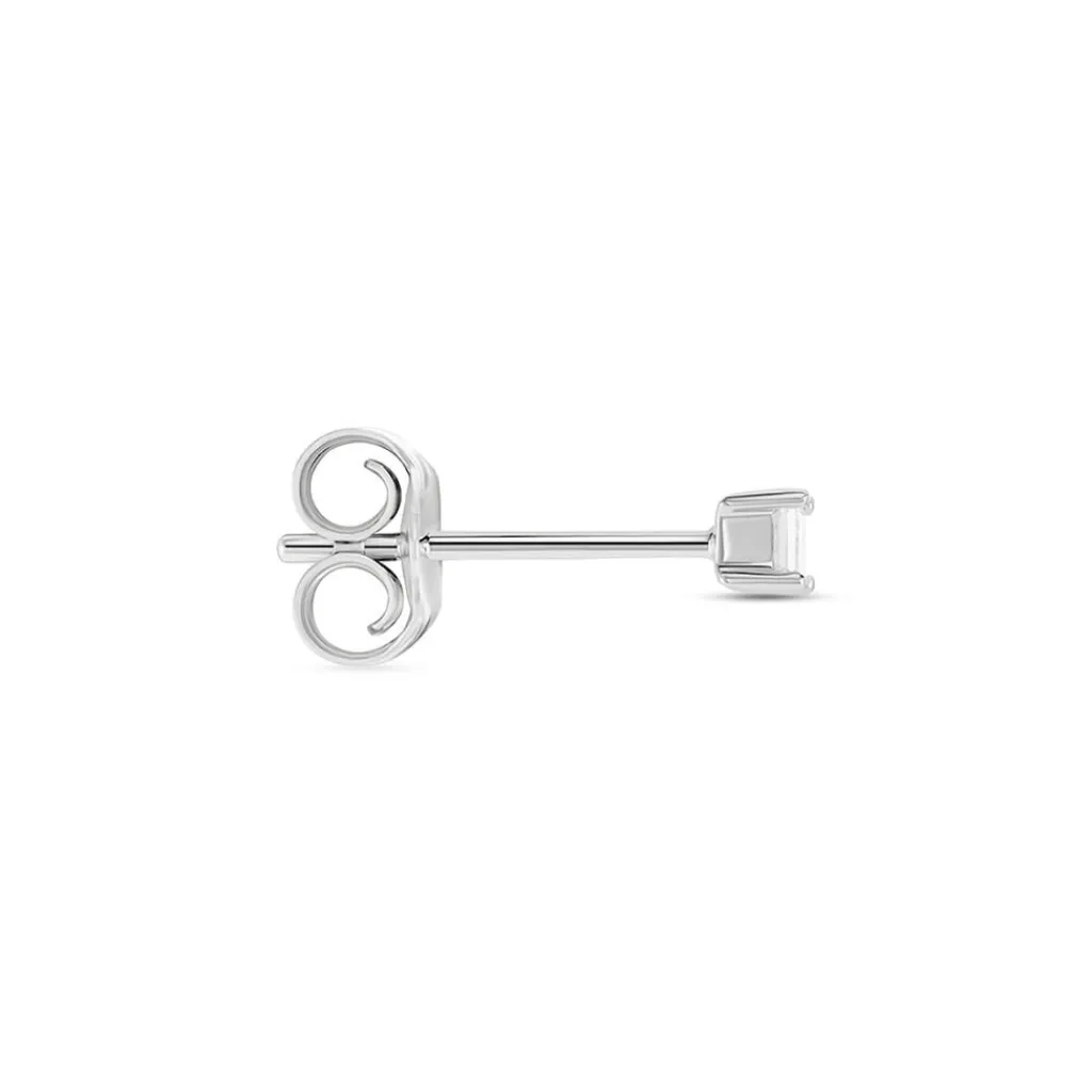 Histoire d'Or Boucle D'oreille Puces Myralie Or Blanc Diamant Outlet