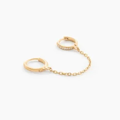 Histoire d'Or Boucle D'oreille Unitaire Plaqué Or Thed Oxydes De Zirconium Online