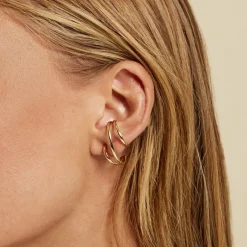 Histoire d'Or Boucle D'oreille Unitaire Agave Acier Jaune