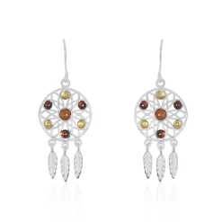 Histoire d'Or Boucles D'oreilles Argent Blanc Lorena Ambre Online