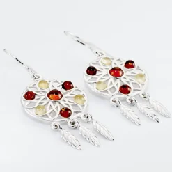 Histoire d'Or Boucles D'oreilles Argent Blanc Lorena Ambre Online