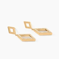 Histoire d'Or Boucles D'oreilles Brody Plaqué Or Jaune Oxydes De Zirconium Online