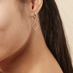 Histoire d'Or Boucles D'oreilles Brody Plaqué Or Jaune Oxydes De Zirconium Online