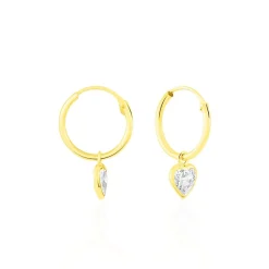 Histoire d'Or Boucles D'oreilles Chayma Or Jaune Oxyde De Zirconium Hot