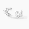 Histoire d'Or Boucles D'Oreilles Créoles Glow Up Argent Blanc Oxyde De Zirconium Sale