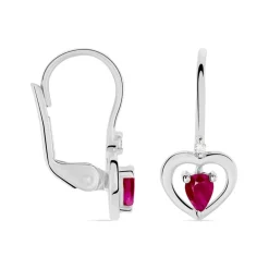 Histoire d'Or Boucles D'oreilles Danilo Or Blanc Rubis Outlet