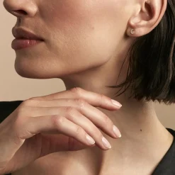 Histoire d'Or Boucles D'oreilles Dépareillées Munroe Or Jaune Oxyde De Zirconium Hot