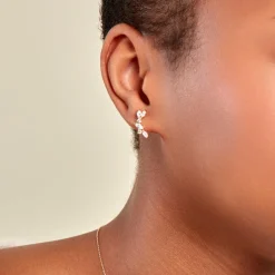 Histoire d'Or Boucles D'oreilles Dépareillées Jardins D'hiver Plaqué Or Oxyde Online