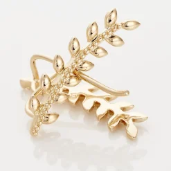 Histoire d'Or Boucles D'oreilles Grimpantes Folia Plaqué Or Jaune