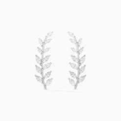 Histoire d'Or Boucles D'oreilles Grimpantes Sakira Argent Blanc Oxyde De Zirconium Outlet