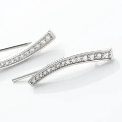 Histoire d'Or Boucles D'oreilles Grimpantes Argent Blanc Solvic Oxydes De Zirconium Online