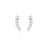 Histoire d'Or Boucles D'oreilles Grimpantes Aldrick Argent Blanc Oxyde De Zirconium Hot
