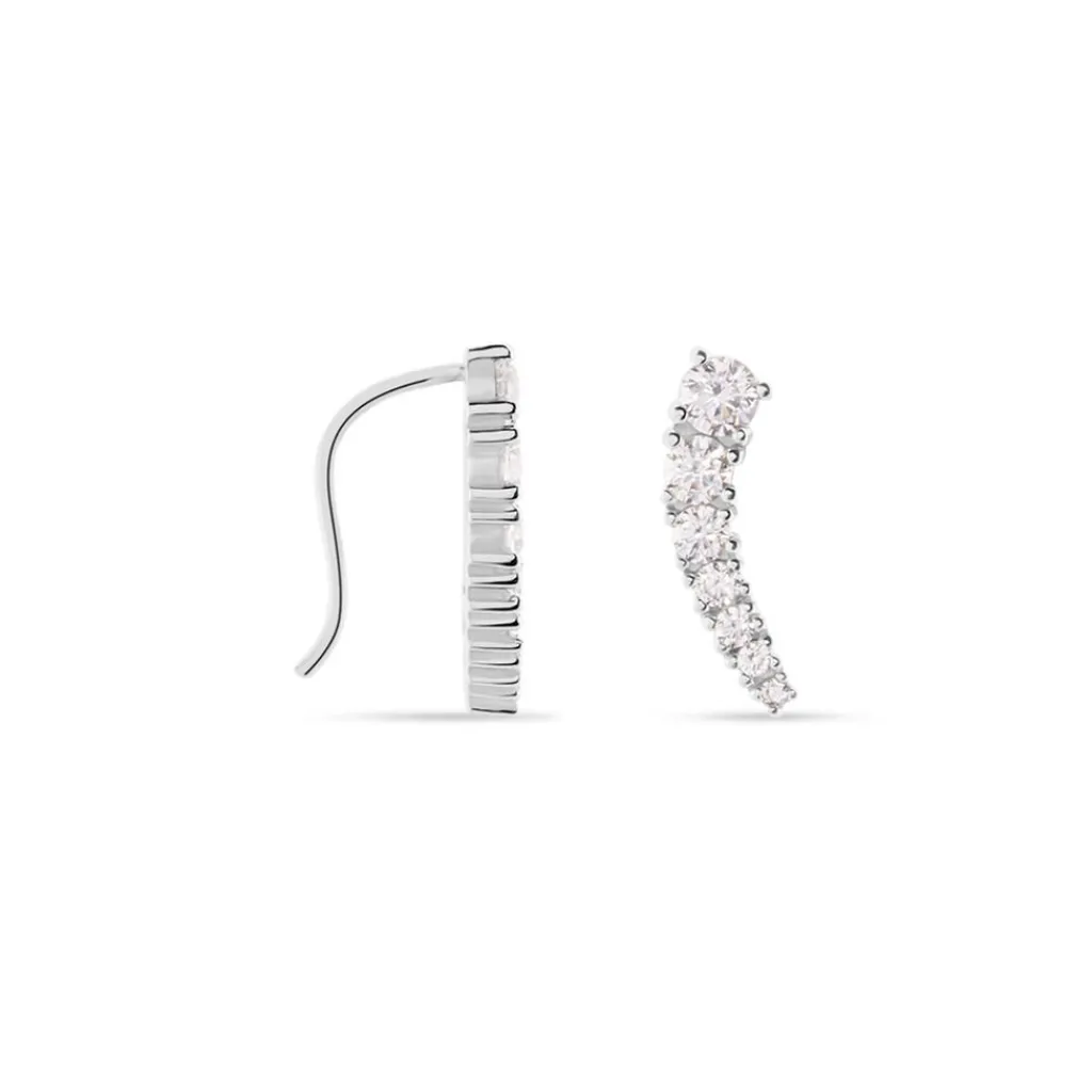 Histoire d'Or Boucles D'oreilles Grimpantes Aldrick Argent Blanc Oxyde De Zirconium Hot
