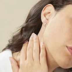 Histoire d'Or Boucles D'oreilles Jacobee Rondes Or Jaune Oxyde De Zirconium Hot