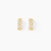 Histoire d'Or Boucles D'oreilles Jacquelene Rondes Or Jaune Oxyde De Zirconium Hot