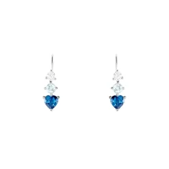 Histoire d'Or Boucles D'oreilles Lauressa Or Blanc Topaze Bleu Oxyde or blanc topaze bleu london Hot