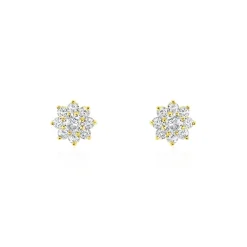 Histoire d'Or Boucles D'oreilles Or Jaune Eleanor Oxydes Hot