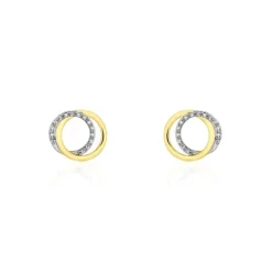 Histoire d'Or Boucles D'oreilles Or Jaune Tresha Diamants Hot