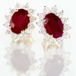 Histoire d'Or Boucles D'oreilles Diamants or jaune rubis Discount