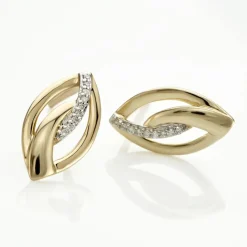 Histoire d'Or Boucles D'oreilles Or Jaune Sven Diamant