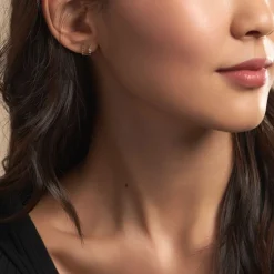 Histoire d'Or Boucles D'oreilles Pearly Effect Or Jaune Diamant Sale