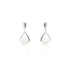 Histoire d'Or Boucles D'oreilles Pendantes Adelina Argent Blanc Perle De Culture Sale