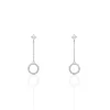 Histoire d'Or Boucles D'oreilles Pendantes Lim Or Blanc Oxyde De Zirconium Hot