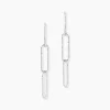 Histoire d'Or Boucles D'oreilles Pendantes Chiarina Argent Blanc Hot