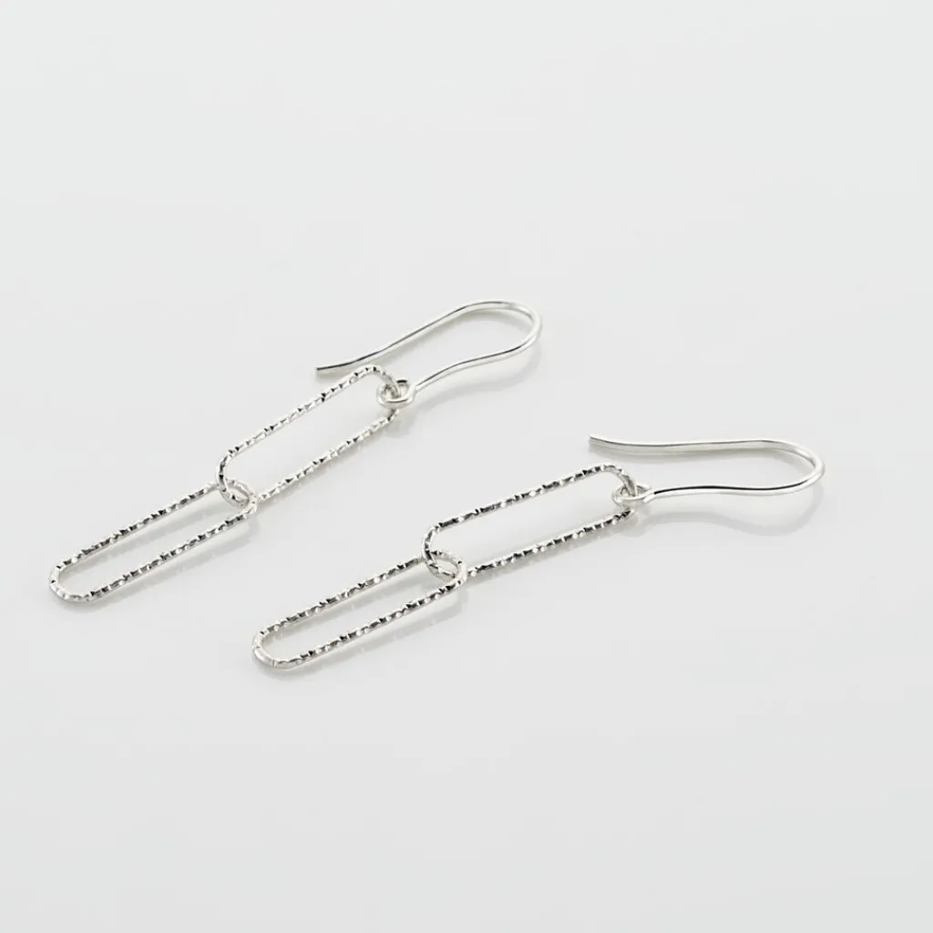 Histoire d'Or Boucles D'oreilles Pendantes Chiarina Argent Blanc Hot