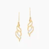 Histoire d'Or Boucles D'Oreilles Pendantes Suresh Or Jaune Oxyde De Zirconium