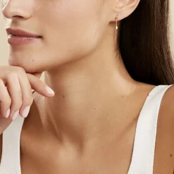 Histoire d'Or Boucles D'oreilles Pendantes Alphonsine Etoile Or Jaune