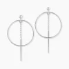Histoire d'Or Boucles D'oreilles Pendantes Enissa Argent Blanc Clearance
