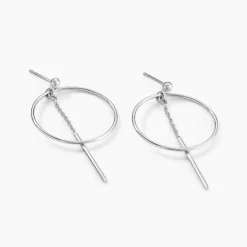 Histoire d'Or Boucles D'oreilles Pendantes Enissa Argent Blanc Clearance